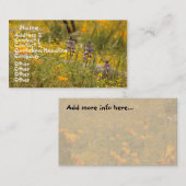 Visitekaartje papaver (Voorkant / Achterkant)