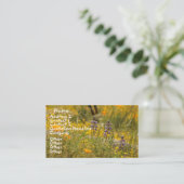 Visitekaartje papaver (Staand voorkant)