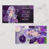 Visitekaartje 'Papavers-nachtavontuur' (Voorkant / Achterkant)