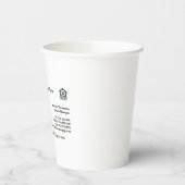 Visitekaartje Papercup Papieren Bekers (Links)