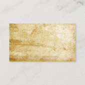 Visitekaartje  papier en quill-schrijver (Achterkant)