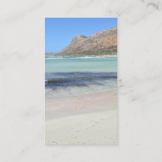 Visitekaartje Paradise Beach (Achterkant)