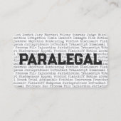 Visitekaartje Paralegal Legal Words (Voorkant)