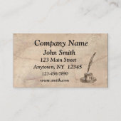 Visitekaartje Parchment Inkwell (Voorkant)