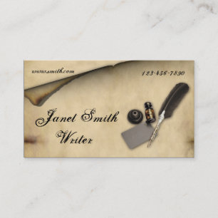 Visitekaartje Parchment Quill