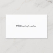 Visitekaartje Parchment Quill (Achterkant)