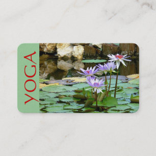 VISITEKAARTJE, PAREL, FOTO. YOGA, LOTUS BLOSSOM VISITEKAARTJE