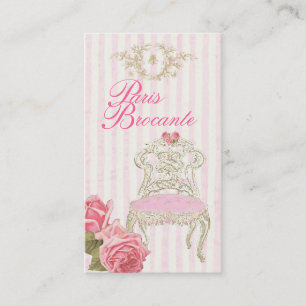 Visitekaartje Parijs Brocante