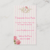 Visitekaartje Parijs Brocante (Achterkant)