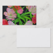 Visitekaartje Parrot Tulips (Voorkant / Achterkant)