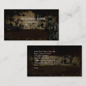 Visitekaartje particuliere onderzoeker (retro) (Voorkant / Achterkant)