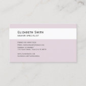 Visitekaartje, pastel roze interieur decorator visitekaartje (Voorkant)