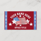 Visitekaartje Patriottische Sjabloon Campaign (Voorkant)