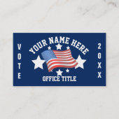 Visitekaartje Patriottische Sjabloon Campaign (Voorkant)