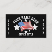 Visitekaartje Patriottische Sjabloon Campaign (Voorkant)