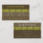 VISITEKAARTJE:: patterned Sunstone 1 Visitekaartje (Voorkant / Achterkant)