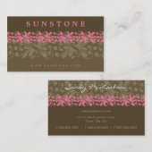 VISITEKAARTJE:: patterned Sunstone 2 Visitekaartje (Voorkant / Achterkant)