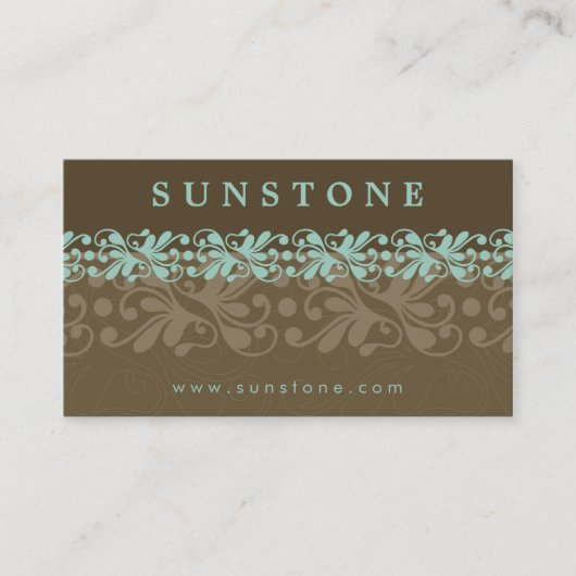 VISITEKAARTJE:: patterned Sunstone 6 Visitekaartje (Voorkant)