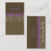 VISITEKAARTJE:: patterned sunstone P7 Visitekaartje (Voorkant / Achterkant)
