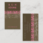 VISITEKAARTJE:: patterned zonnesteen P2 Visitekaartje (Voorkant / Achterkant)