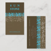 VISITEKAARTJE:: patterned zonnesteen P4 Visitekaartje (Voorkant / Achterkant)