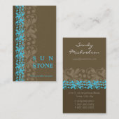 VISITEKAARTJE:: patterned zonnesteen P4 Visitekaartje (Voorkant / Achterkant)