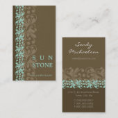 VISITEKAARTJE:: patterned zonnesteen P6 Visitekaartje (Voorkant / Achterkant)