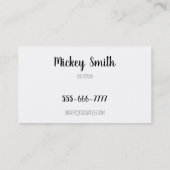 Visitekaartje Paw Print (Achterkant)