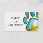 Visitekaartje Paw Print (Voorkant)