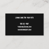 Visitekaartje Paw Print (Achterkant)