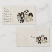 VISITEKAARTJE PAWS, CLAWS & FEATHERS (Voorkant / Achterkant)