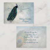  Visitekaartje Peacock (Voorkant / Achterkant)