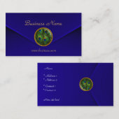 Visitekaartje Peacock Eye Jewel Deep Blue Velvet (Voorkant / Achterkant)