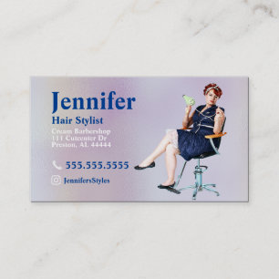 Visitekaartje Pearl-foto stylist met QR-code