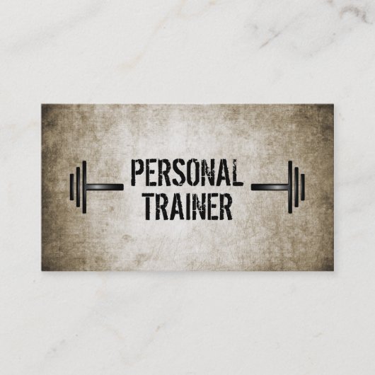 Visitekaartje persoonlijke trainer (Voorkant)