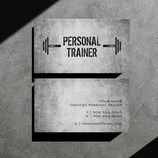 Visitekaartje persoonlijke trainer