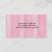 Visitekaartje Pet Groomer (Achterkant)