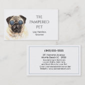 Visitekaartje Pet Groomer/Vet/Sitters (Voorkant / Achterkant)