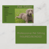 Visitekaartje Pet Sitter (Voorkant / Achterkant)