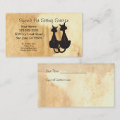 Visitekaartje Pet Sitting Service (Voorkant / Achterkant)