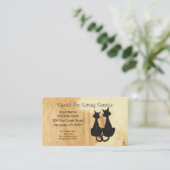 Visitekaartje Pet Sitting Service (Staand voorkant)