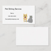 Visitekaartje Pet Sitting Service (Voorkant / Achterkant)