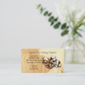 Visitekaartje Pet Sitting Service (Staand voorkant)