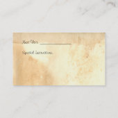 Visitekaartje Pet Sitting Service Afsprakenkaartje (Achterkant)