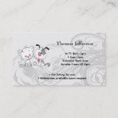 Visitekaartje Pet Sitting Service Klantenkaartje (Voorkant)