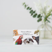 Visitekaartje Pet Sitting Service Klantenkaartje (Staand voorkant)