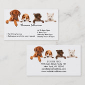 Visitekaartje Pet Sitting Service Klantenkaartje (Voorkant / Achterkant)