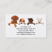 Visitekaartje Pet Sitting Service Klantenkaartje (Achterkant)