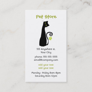 Visitekaartje Pet Store