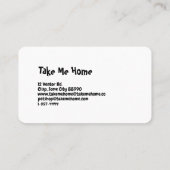 Visitekaartje Pet Store (Achterkant)